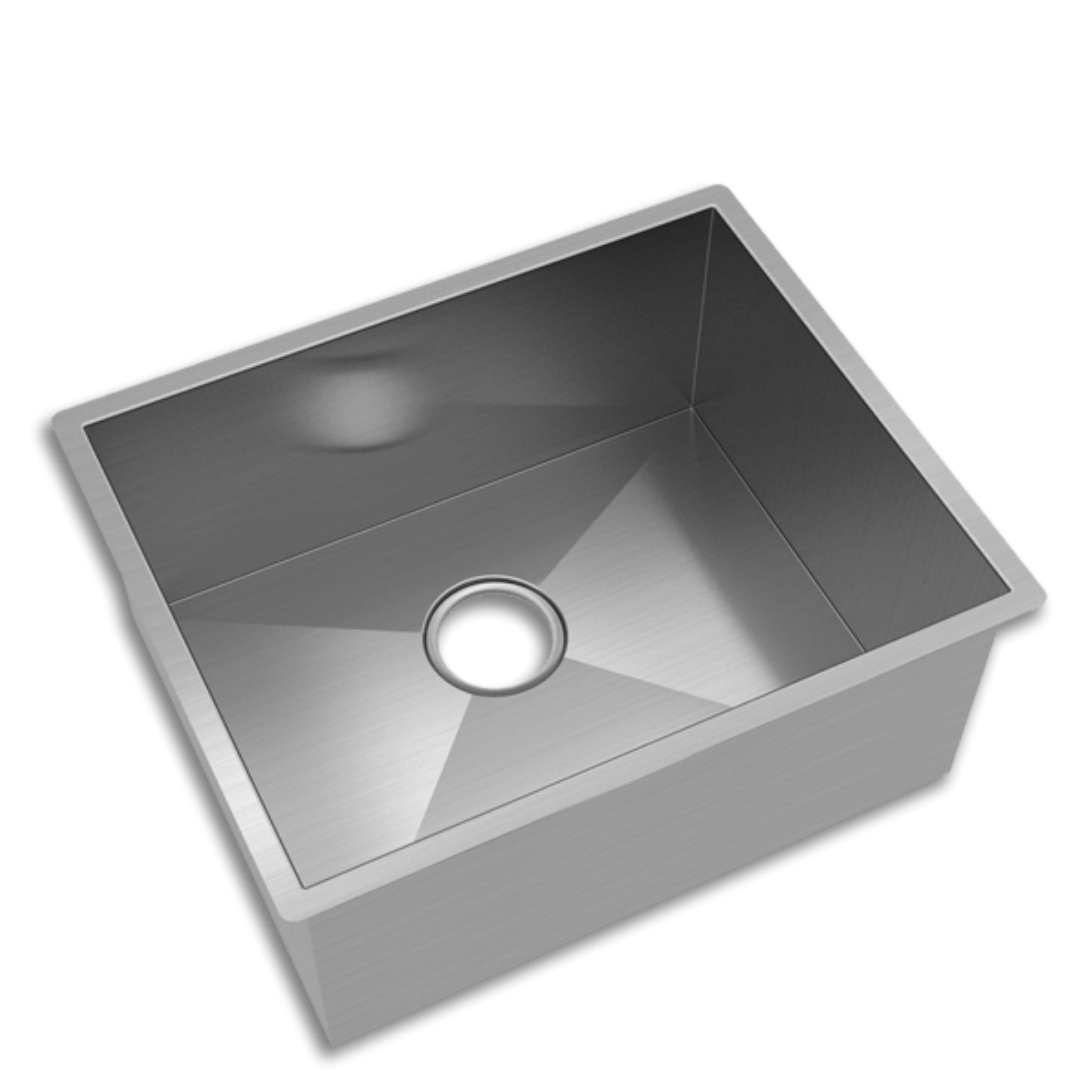 Detalhe técnico Cuba Mekal Retta LR-50 R10 01035516 Inox Escovado