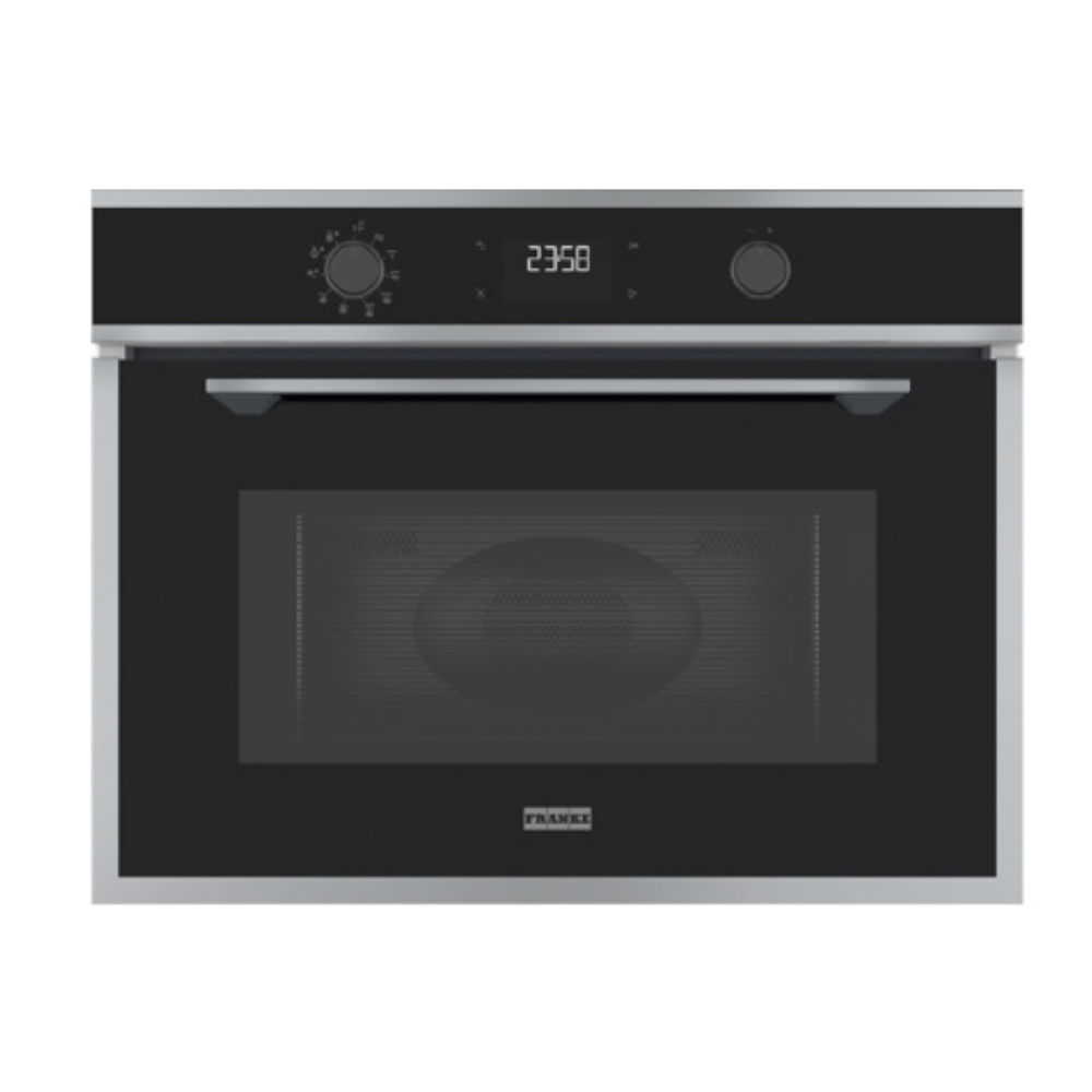 Forno Micro-ondas Combinado de Embutir+Função Vapor Mythos FMY45 40 Litros Franke em proposta premium para cozinha planejada