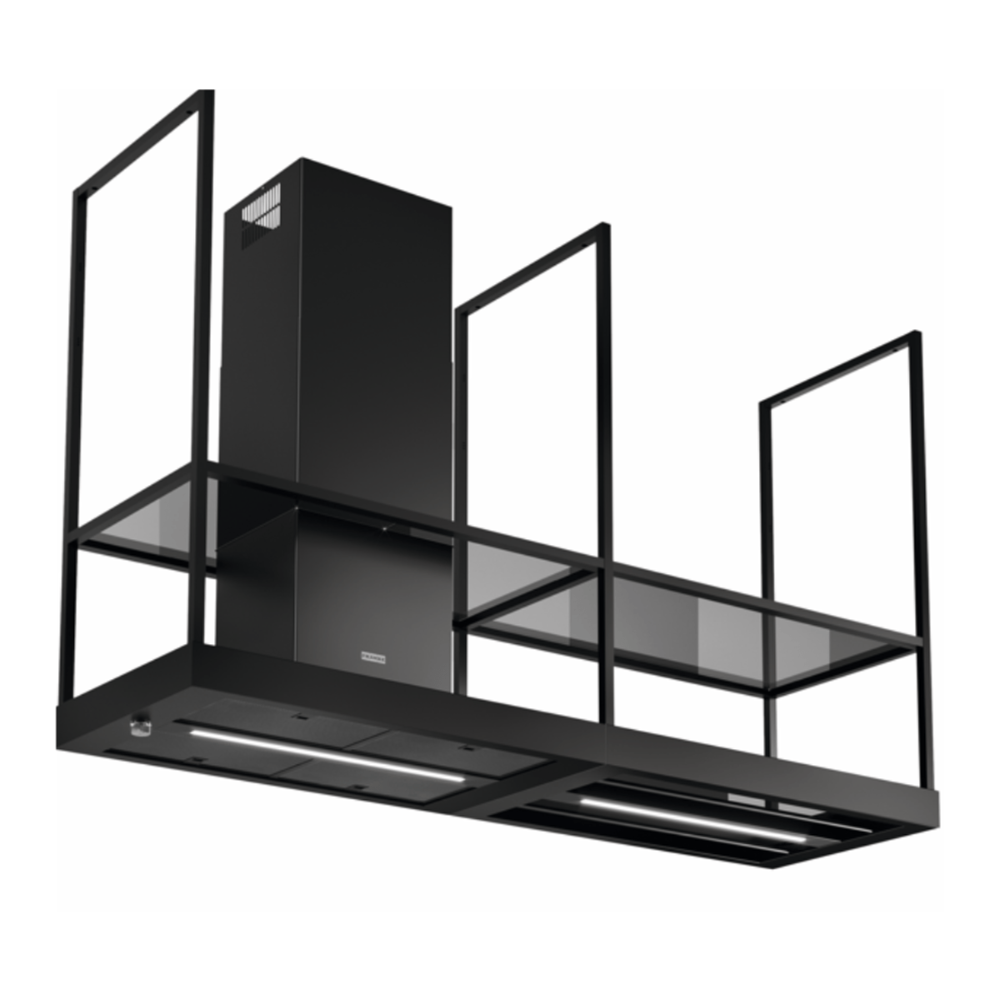 Coifa de Ilha Mythos FMY T-SHELF 180cm Franke em proposta premium para cozinha planejada