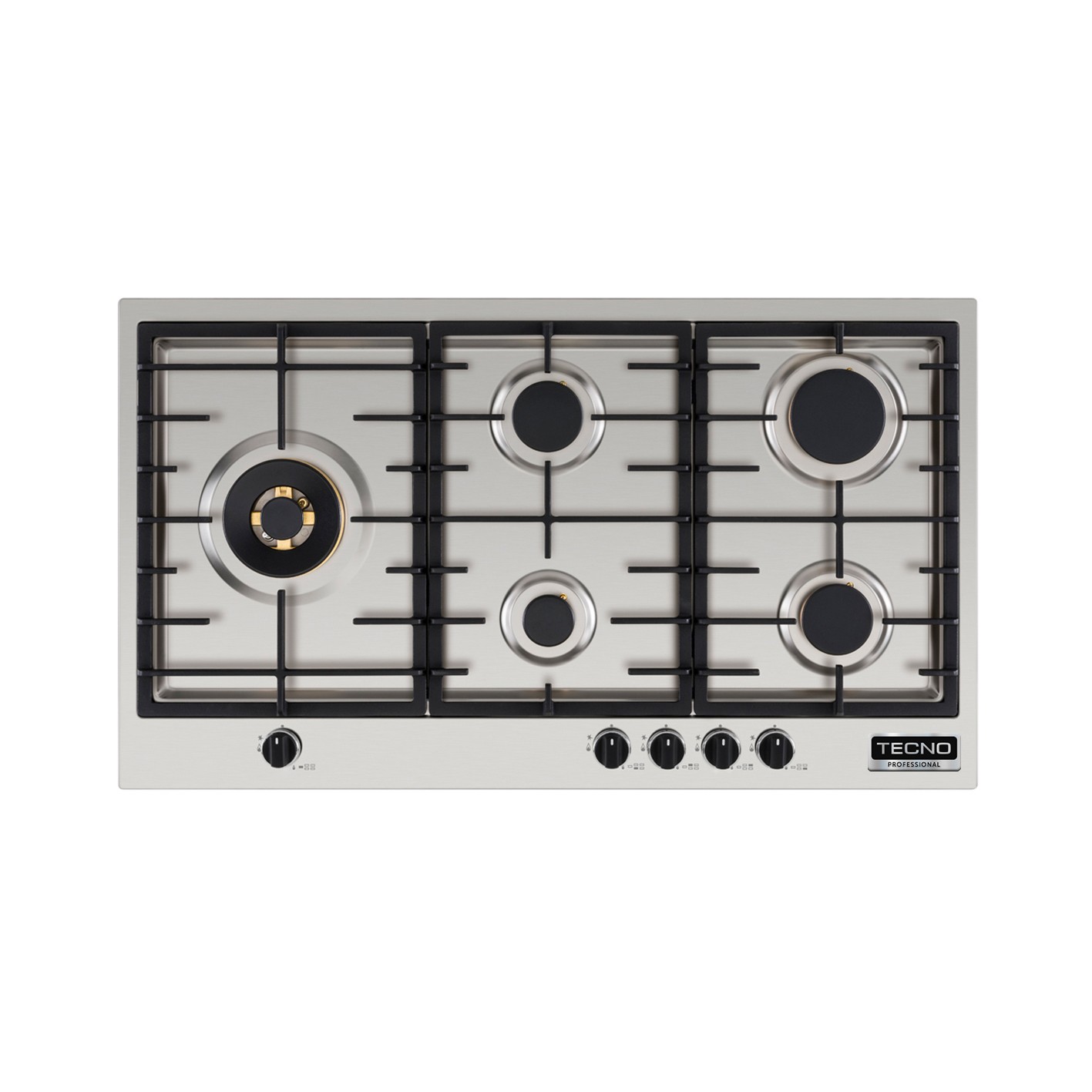Cooktop a Gás Tecno Professional TH90FTX5 5 Queimadores 90 cm Inox 220V