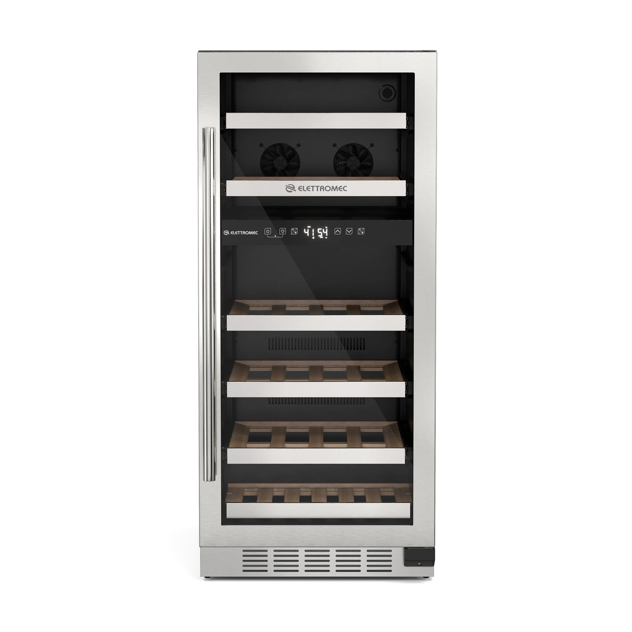 Adega Inox Dual Zone Built-In Connect Elettromec CV-2BI-30-XV-2VPA 25 Garrafas 220V — imagem 2