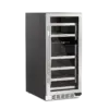 Adega Inox Dual Zone Built-In Connect Elettromec CV-2BI-30-XV-2VPA 25 Garrafas 220V — imagem 4