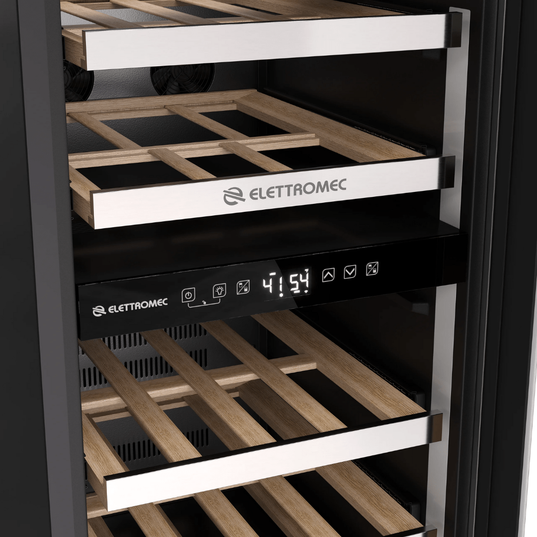 Adega Inox Dual Zone Built-In Connect Elettromec CV-2BI-30-XV-2VPA 25 Garrafas 220V — imagem 6