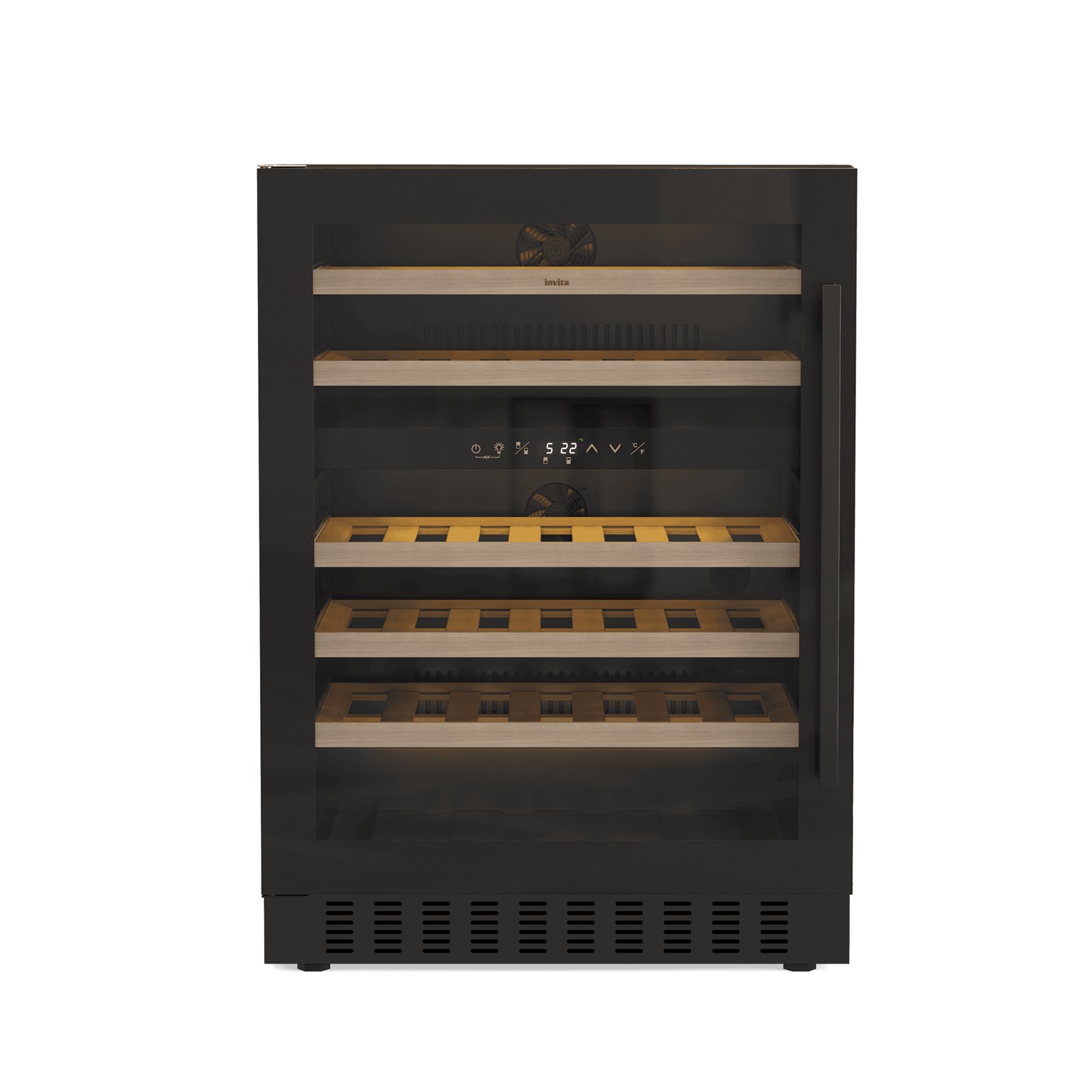 Adega Invita Black Dual Zone Built-In I-CV-2BI-46-VP-2ATA 46 Garrafas 220V