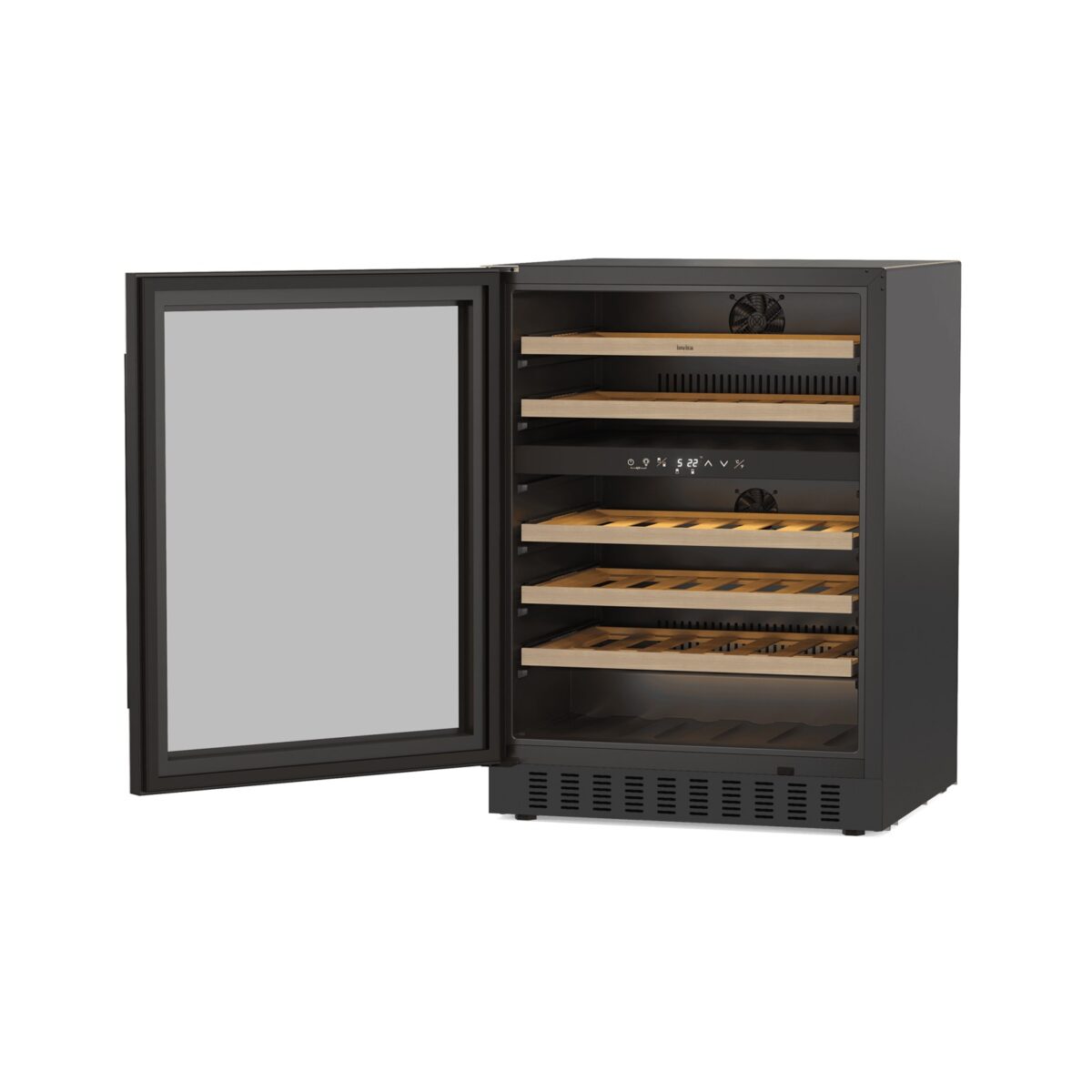 Adega Invita Black Dual Zone Built-In I-CV-2BI-46-VP-2ATA 46 Garrafas 220V