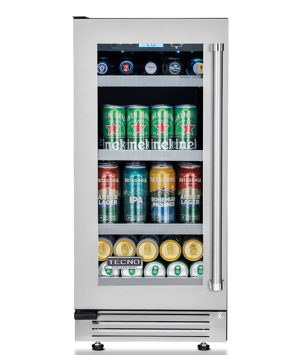 Cervejeira Tecno Professional TR08CVDB 38 cm 80L Inox 220V Abertura Esquerda — imagem 1
