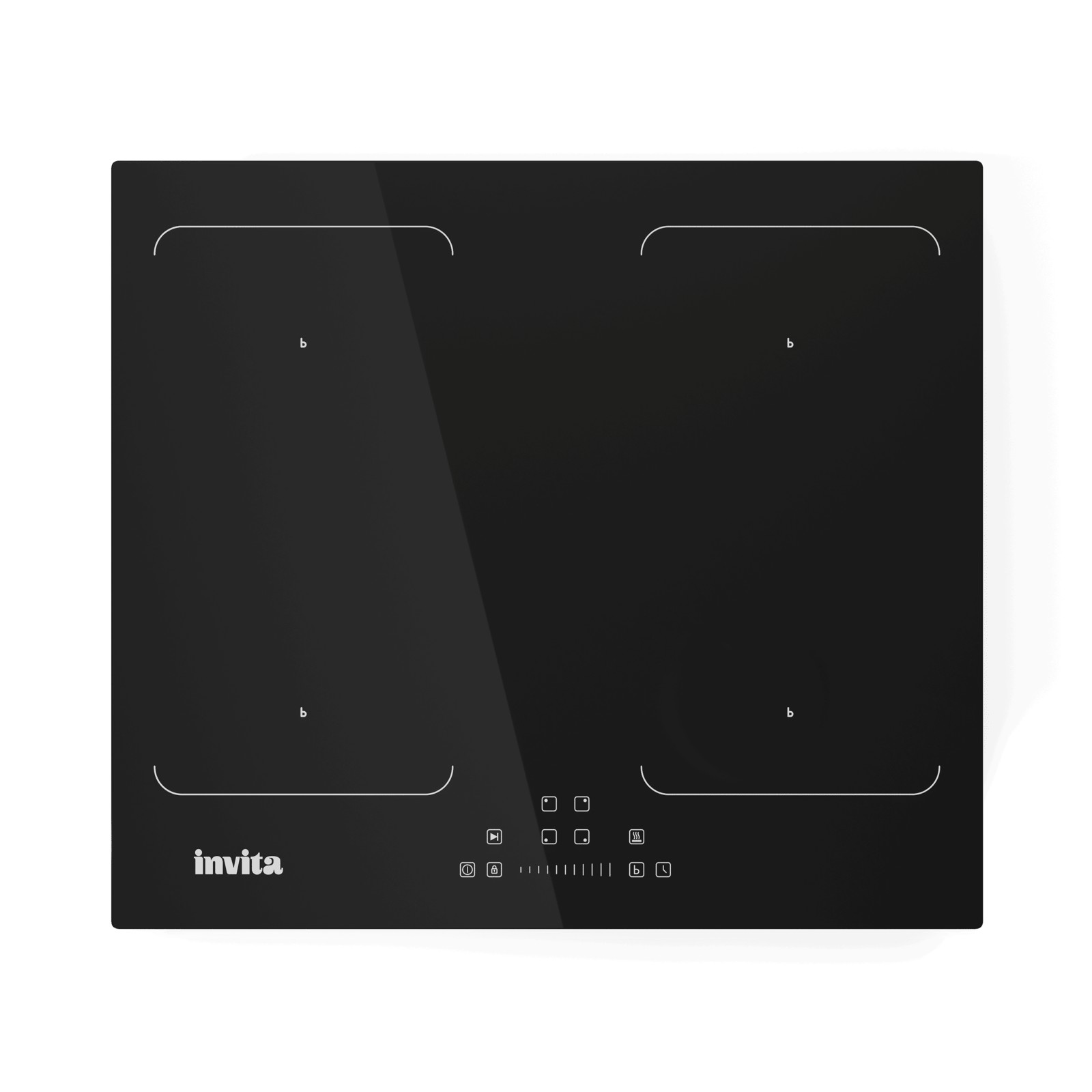 Cooktop de Indução Invita I-CKI-4Q-60-CI-2ATA 4 Zonas 60 cm Preto 220V
