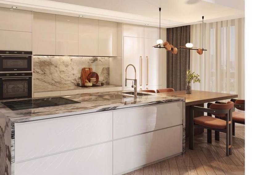 Cozinha Franke com atmosfera quente, elegante e funcional para o dia a dia