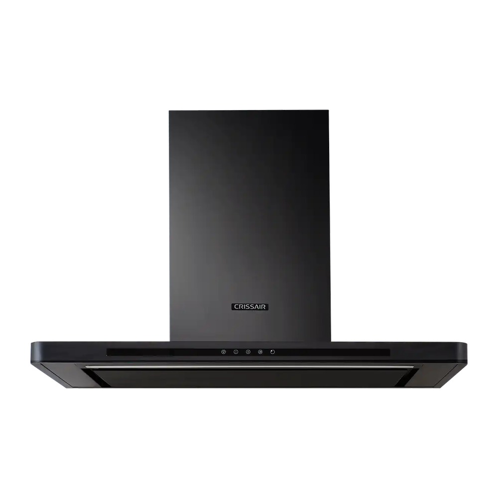 Coifa de Parede Crissair Drito Plane Black CRR08.9G3 90 cm 220V - imagem oficial 1