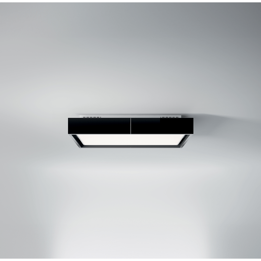 Coifa de Teto Falmec Vega Black CVGI15.F0P7#ZZZN461F 115 cm Vidro Preto 220V