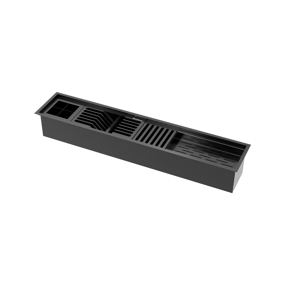 Canal Organizador DeBacco Grey 20.03.10703 910 x 164 mm com Acessórios — imagem oficial 1