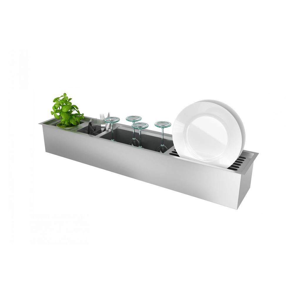 Canal Organizador DeBacco Grey 20.03.10703 910 x 164 mm com Acessórios — imagem oficial 4