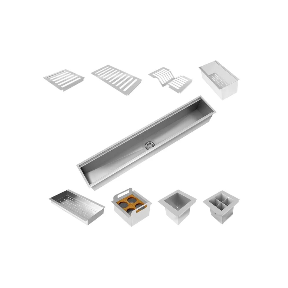 Canal Organizador DeBacco 20.03.10800 1050 mm Inox — imagem oficial 1