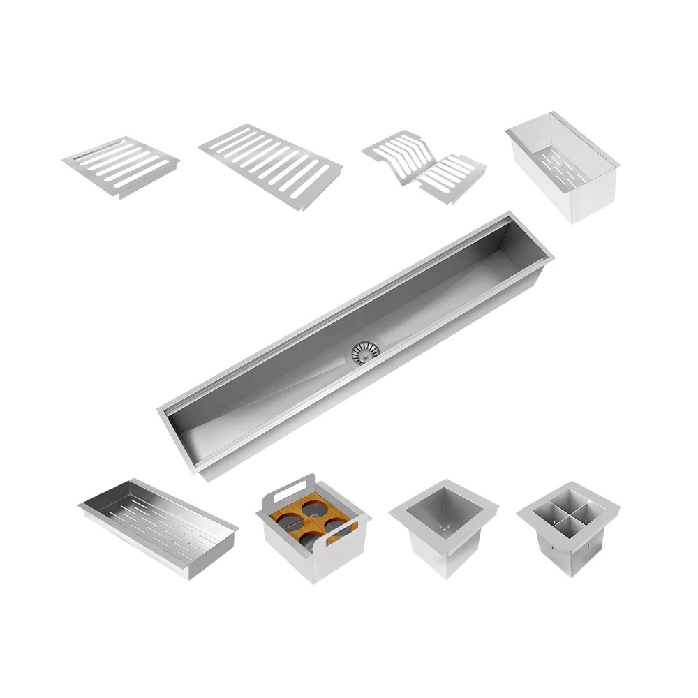 Canal Organizador DeBacco 20.03.10800 1050 mm Inox — imagem oficial 2