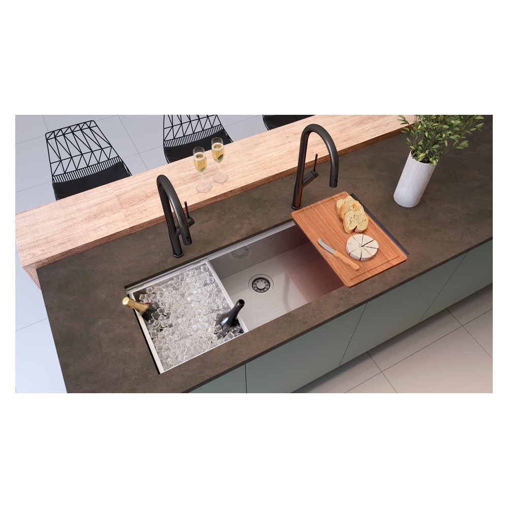 Cuba DeBacco Quadratino Gourmet 1100 20.03.11545 Escovado 1150 x 450 mm — imagem oficial 1