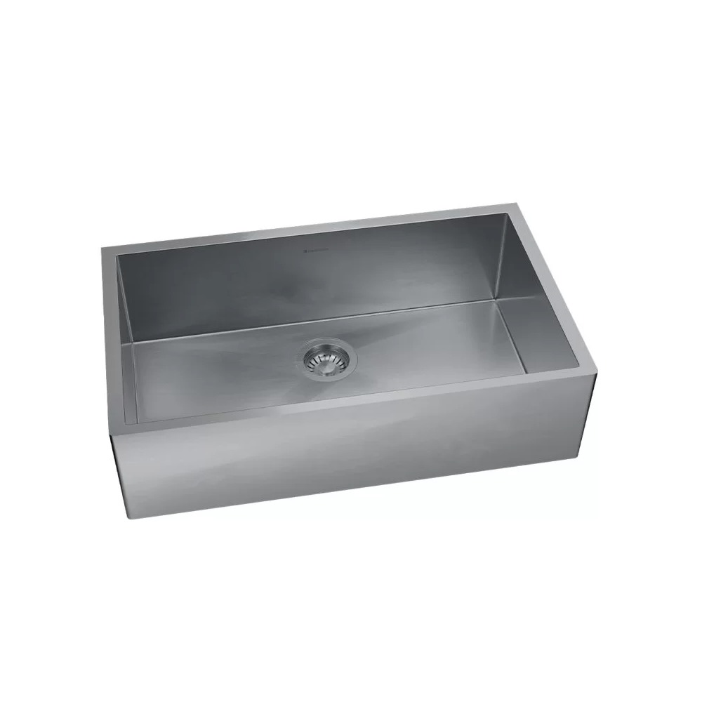Cuba DeBacco Quadratino Farm Sink Steel 700 20.03.80445 Escovado 750 x 445 mm — imagem oficial 2