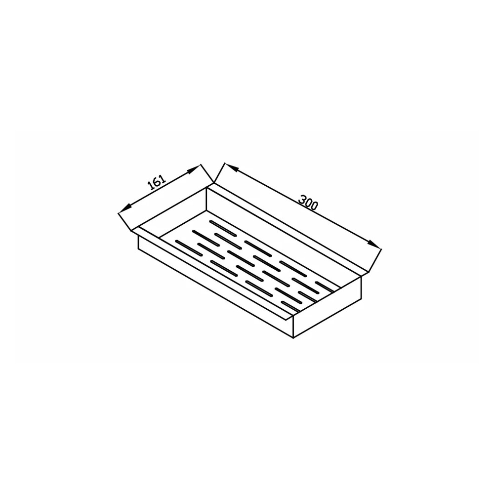 Escorredor de Utensílios DeBacco 20.04.00143 Horizontal 300 mm — imagem oficial 3