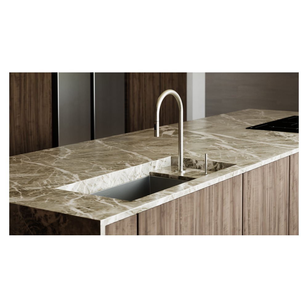 Misturador Monocomando DeBacco Essenziale 20.04.00183 Níquel para Cozinha — imagem oficial 1