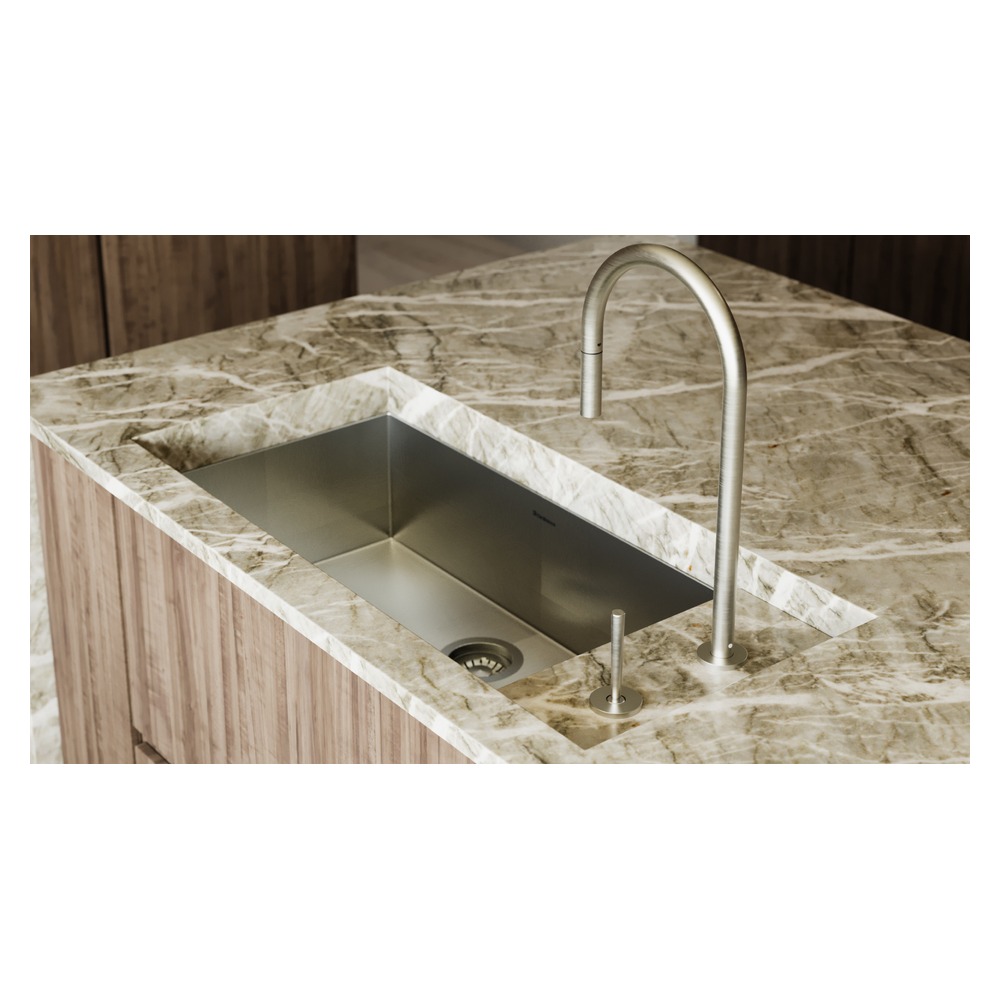 Misturador Monocomando DeBacco Essenziale 20.04.00183 Níquel para Cozinha — imagem oficial 3