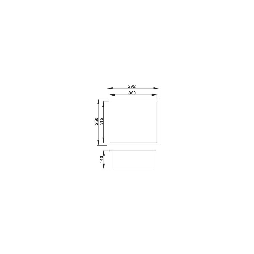 Champanheira DeBacco 20.04.00230 Inox 392 x 350 x 140 mm — imagem oficial 3