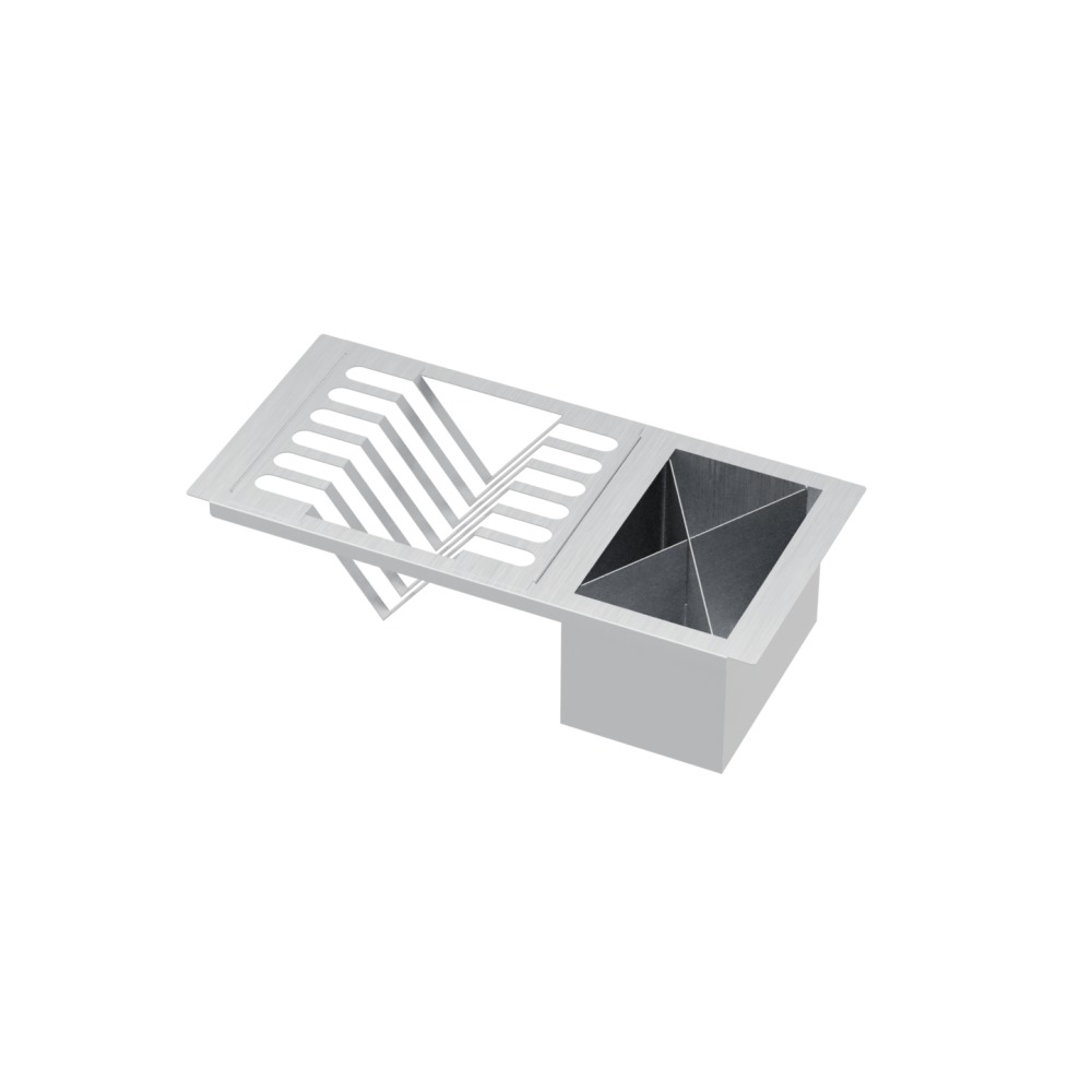 Escorredor de Pratos e Talheres DeBacco 20.04.00231 Inox 393 x 210 x 140 mm — imagem oficial 1