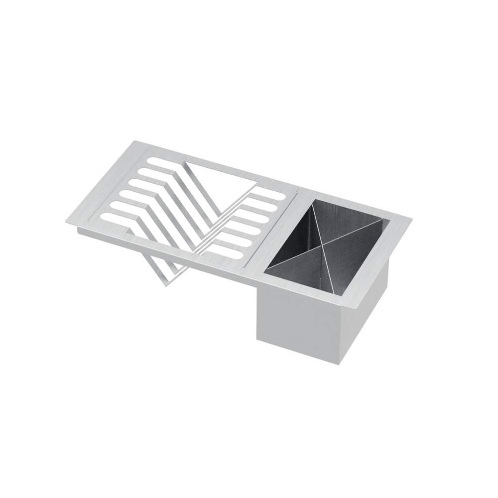 Escorredor de Pratos e Talheres DeBacco 20.04.00231 Inox 393 x 210 x 140 mm — imagem oficial 2