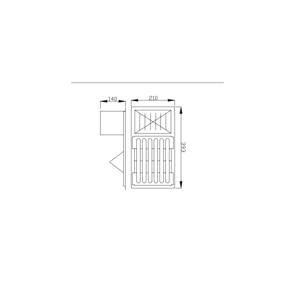 Escorredor de Pratos e Talheres DeBacco 20.04.00231 Inox 393 x 210 x 140 mm — imagem oficial 5