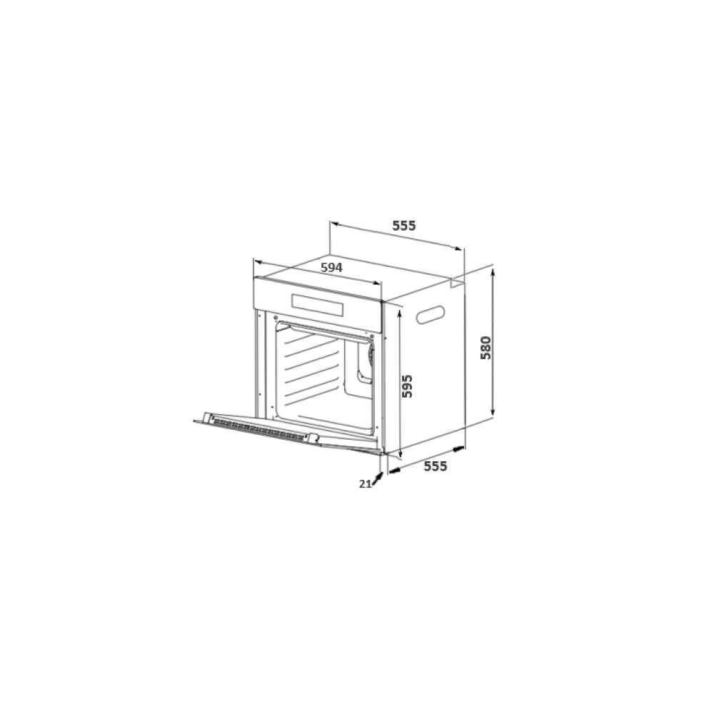 Forno DeBacco Montreal Steam Assistant 20.07.11506 60 cm 21 Funções 220V — imagem oficial 4