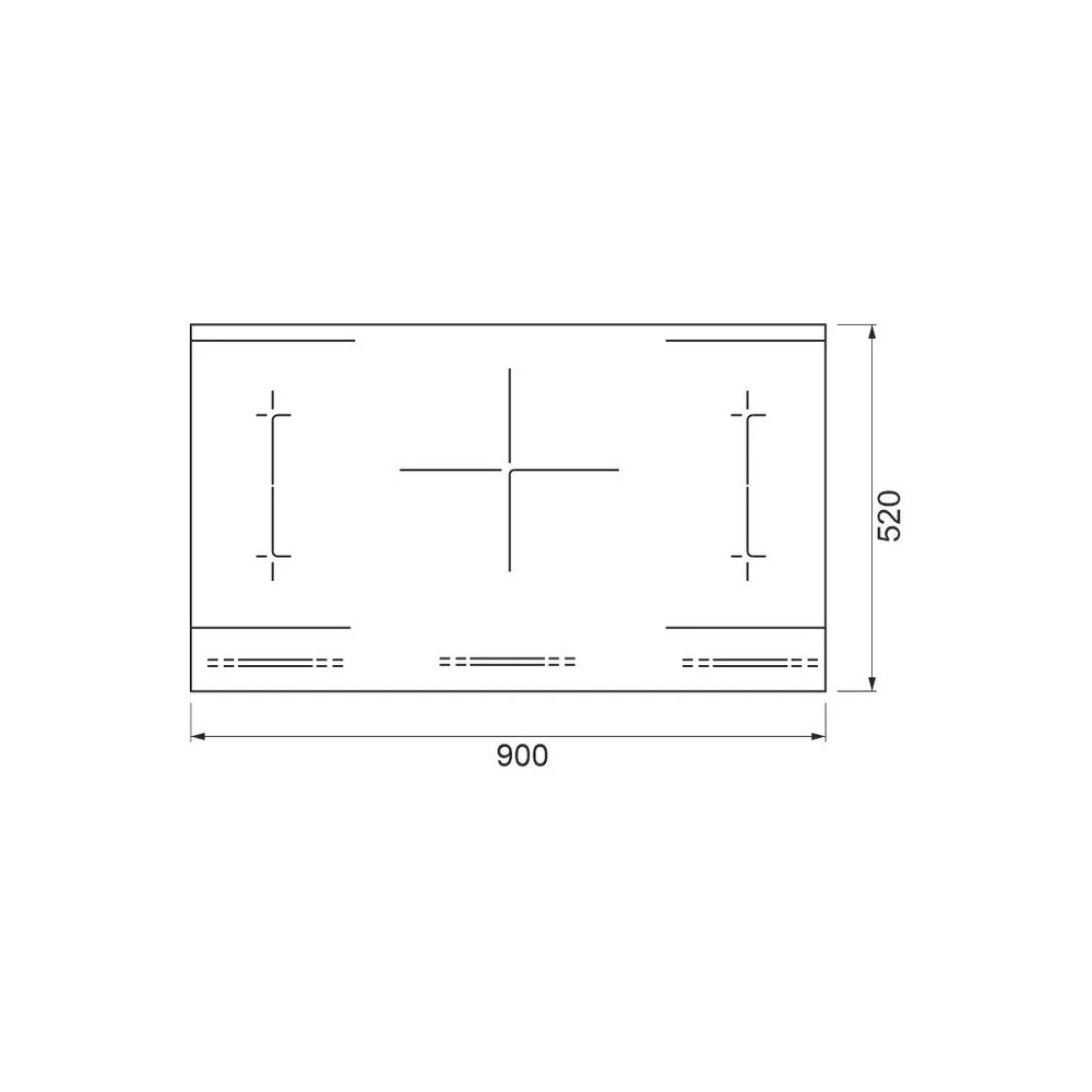 Cooktop DeBacco Montreal 20.07.48309 Indução 90 cm 5 Zonas 220V — imagem oficial 4