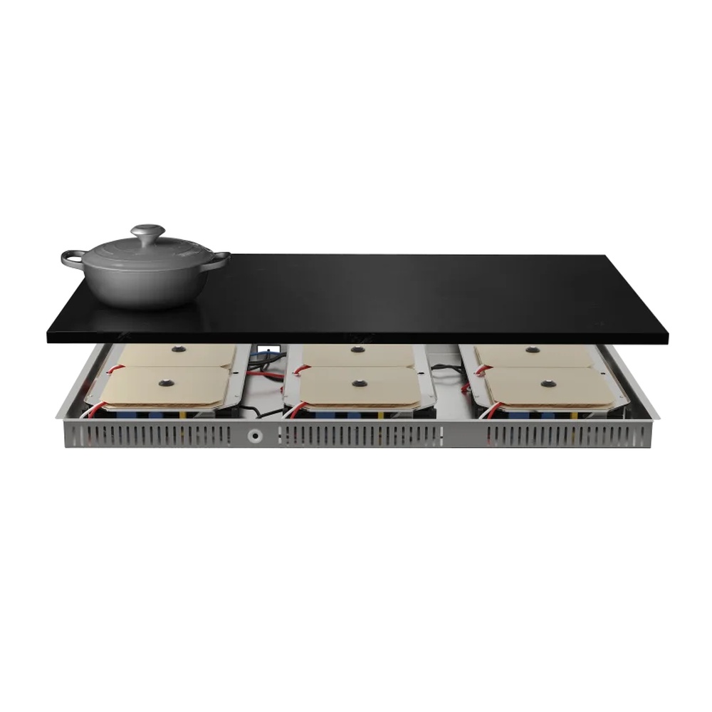 Cooktop de Indução Invisível Elettromec CKI-6Q-90-SR-2KSA 6 Zonas 90 cm Preto 220V