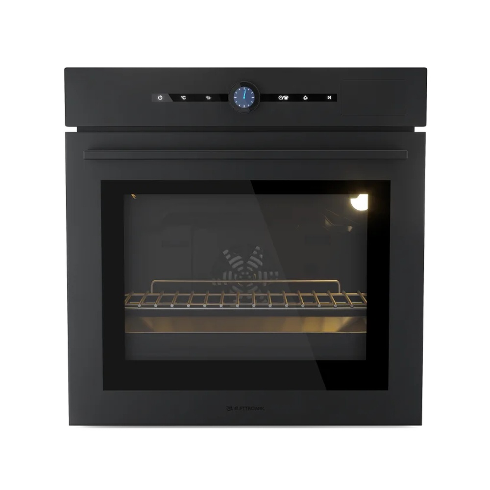 Forno Elétrico de Embutir a Vapor Elettromec Black Matte FV-DG-60-BM-2TNA 74 Litros 60 cm Preto 220V — imagem principal 1000x1000 sem corte