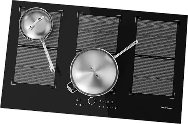 Cooktop de Indução Elettromec CKI-6Q-90-CI-2KSA 6 Zonas 90 cm 220V