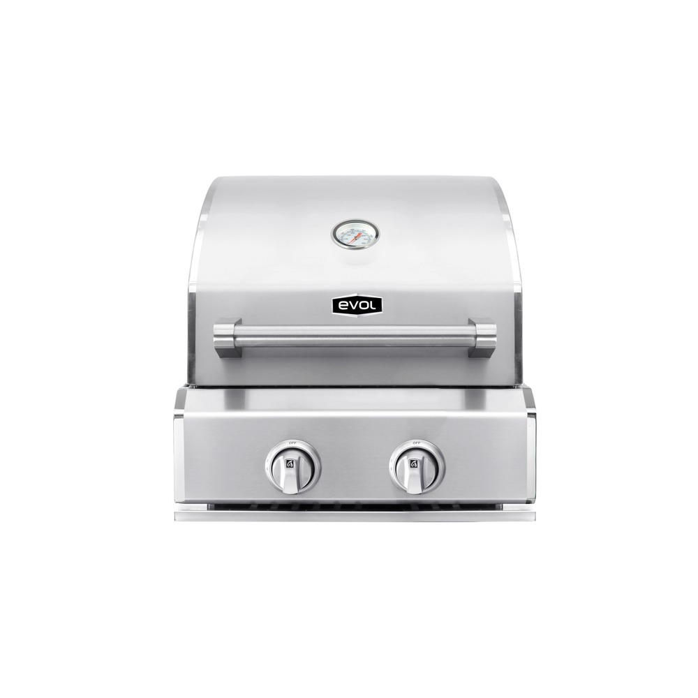 Churrasqueira a Gás Evol Capri CBK200 2 Queimadores 50 cm Inox GLP/GN — imagem oficial Evol 1