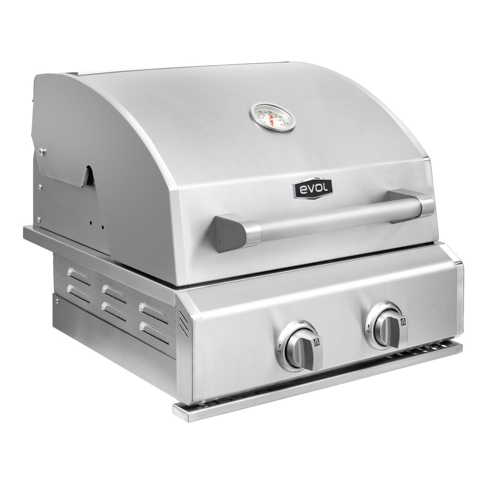 Churrasqueira a Gás Evol Capri CBK200 2 Queimadores 50 cm Inox GLP/GN — imagem oficial Evol 2