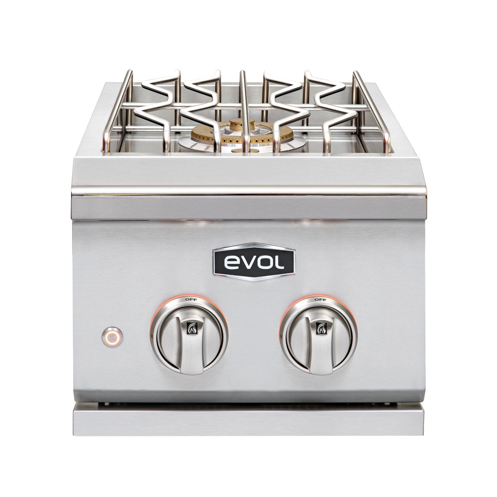 Side Burner Evol CBY-200SB 2 Queimadores Aço Inox 304 Bivolt — imagem oficial Evol 1