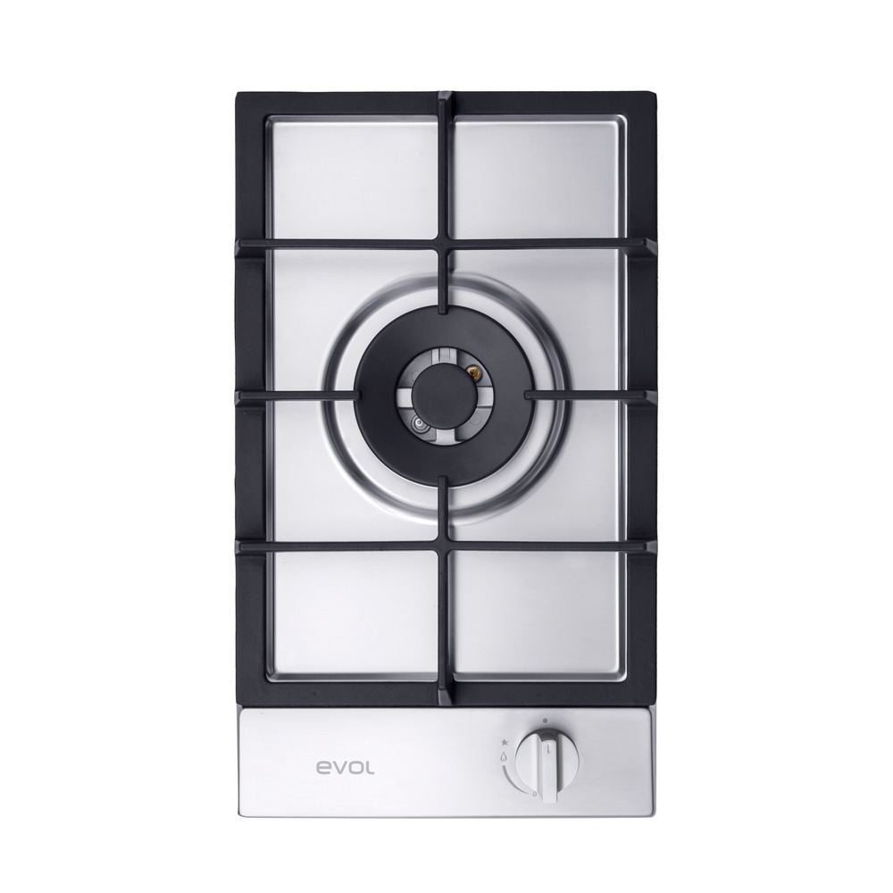 Cooktop a Gás Evol Siena ECTGD1QM3A Dominó 1 Queimador 30 cm Inox Bivolt — imagem oficial Evol 1