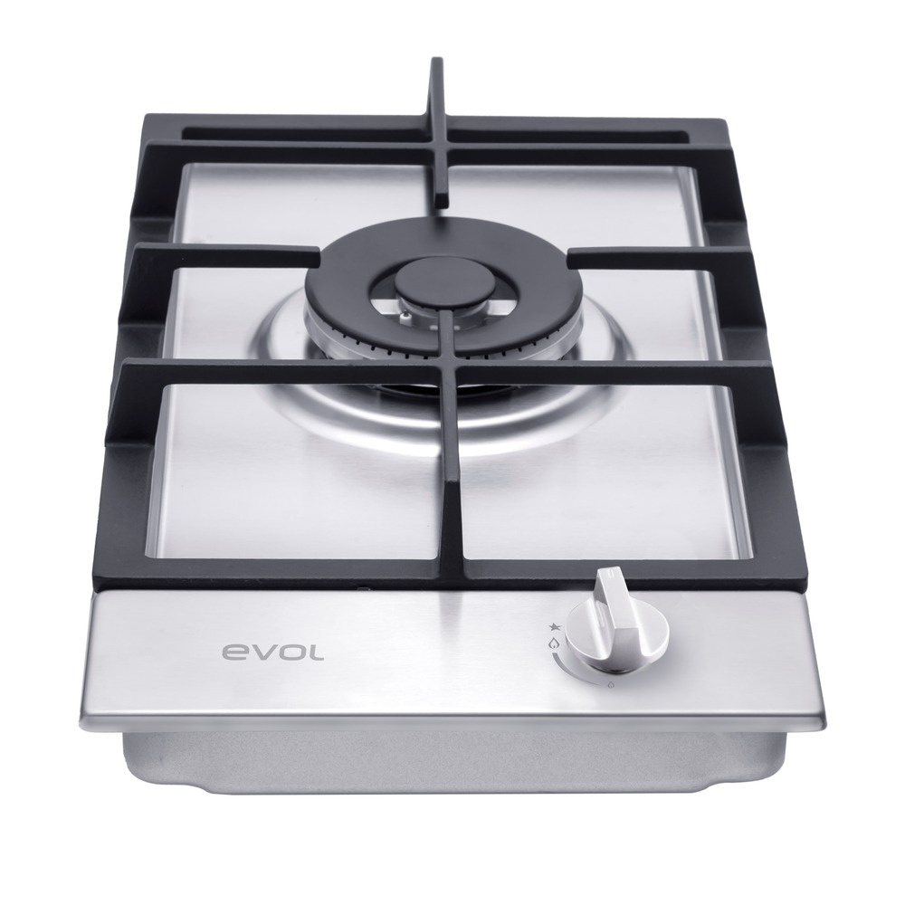 Cooktop a Gás Evol Siena ECTGD1QM3A Dominó 1 Queimador 30 cm Inox Bivolt — imagem oficial Evol 2