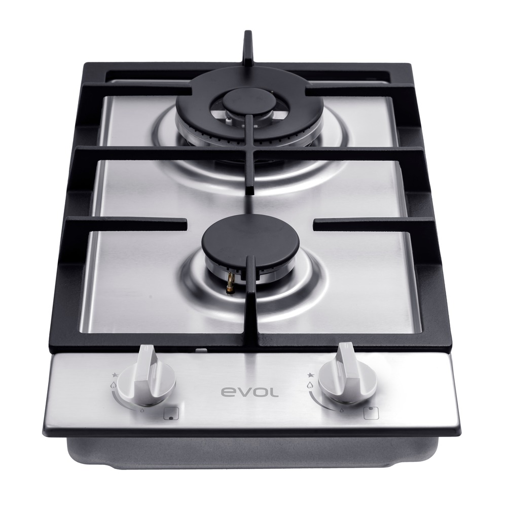 Cooktop a Gás Evol Siena ECTGD2QM3A Dominó 2 Queimadores 30 cm Inox Bivolt — imagem oficial Evol 2