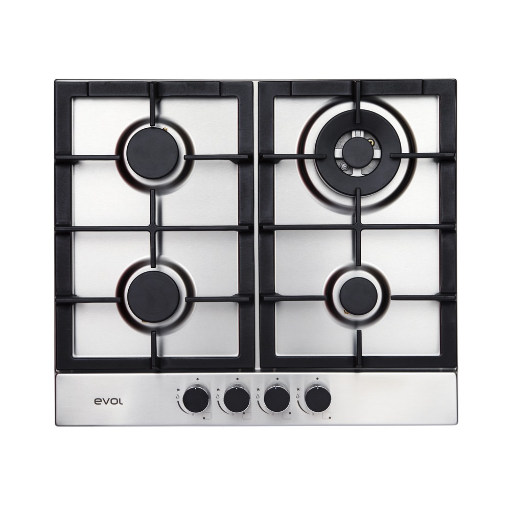 Cooktop a Gás Evol ECTGD4QM3A 4 Queimadores Inox 58 cm Bivolt — imagem oficial Evol 1