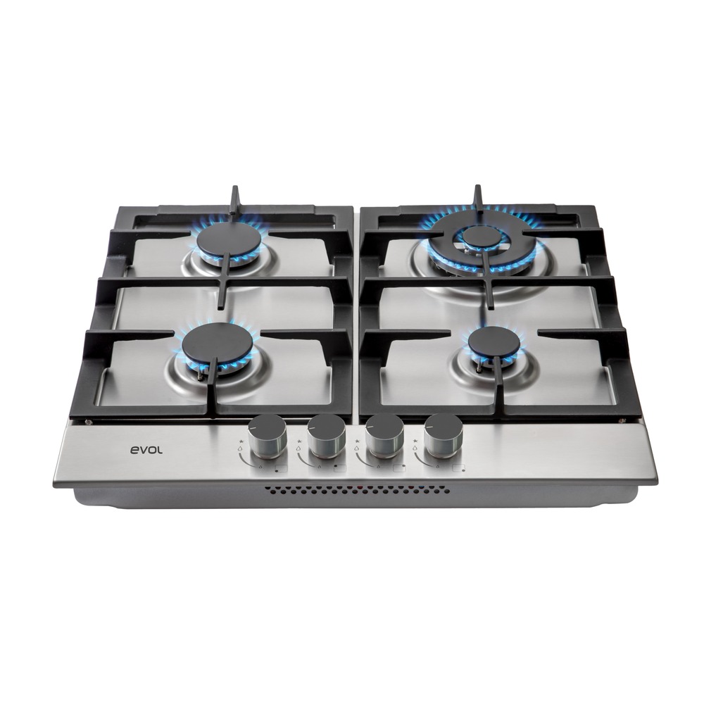 Cooktop a Gás Evol ECTGD4QM3A 4 Queimadores Inox 58 cm Bivolt — imagem oficial Evol 2