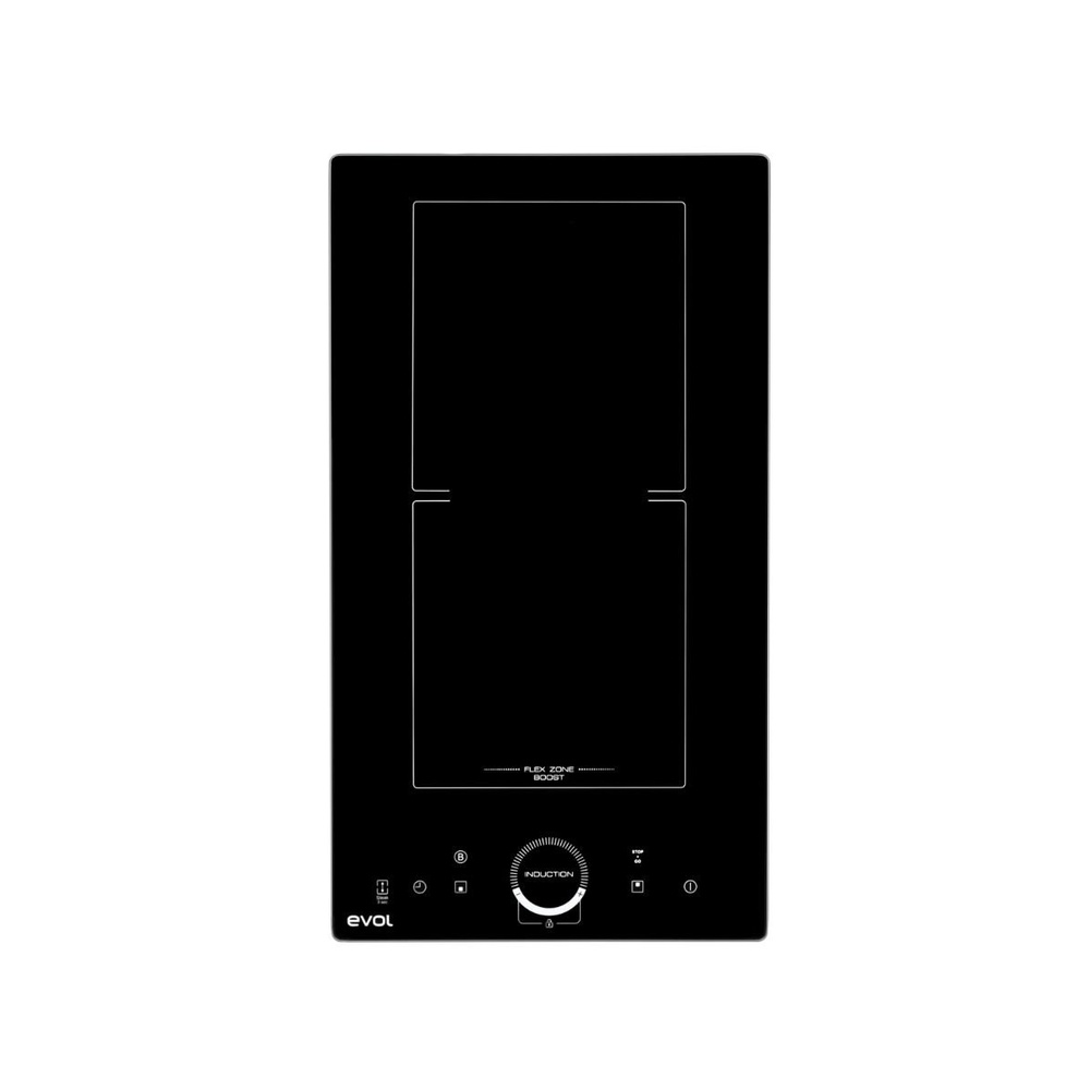 Cooktop por Indução Evol ECTID2QM2A Dominó 2 Queimadores Vidro Preto 30 cm 220V — imagem principal 1000x1000 sem corte