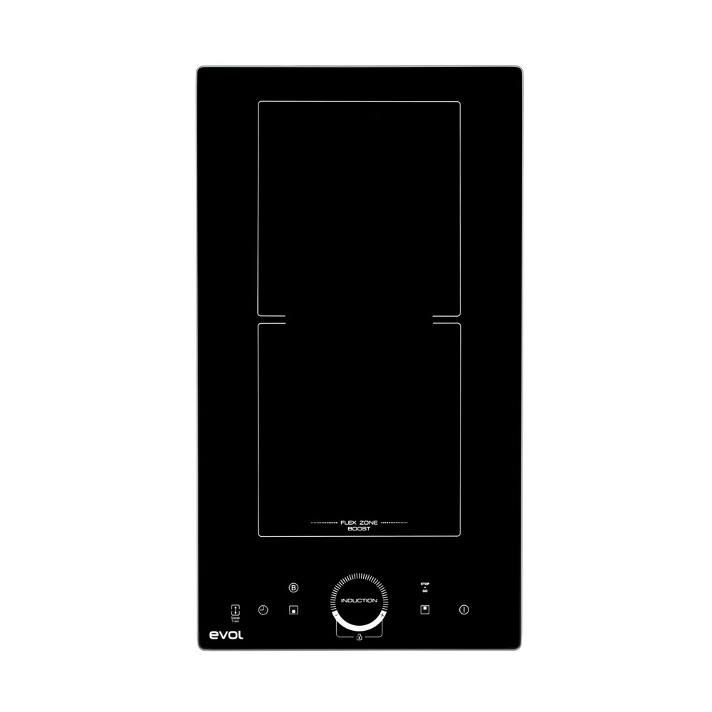 Cooktop por Indução Evol ECTID2QM2A Dominó 2 Queimadores Vidro Preto 30 cm 220V — imagem oficial Evol 1