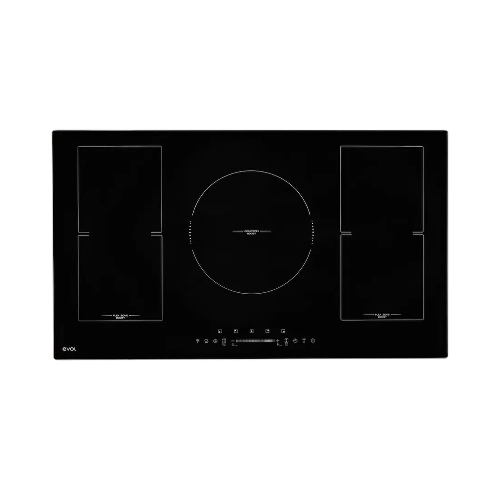 Cooktop de Indução Evol View ECTID5QM2B 5 Queimadores Smart 90 cm Preto 220V — imagem principal 1000x1000 sem corte