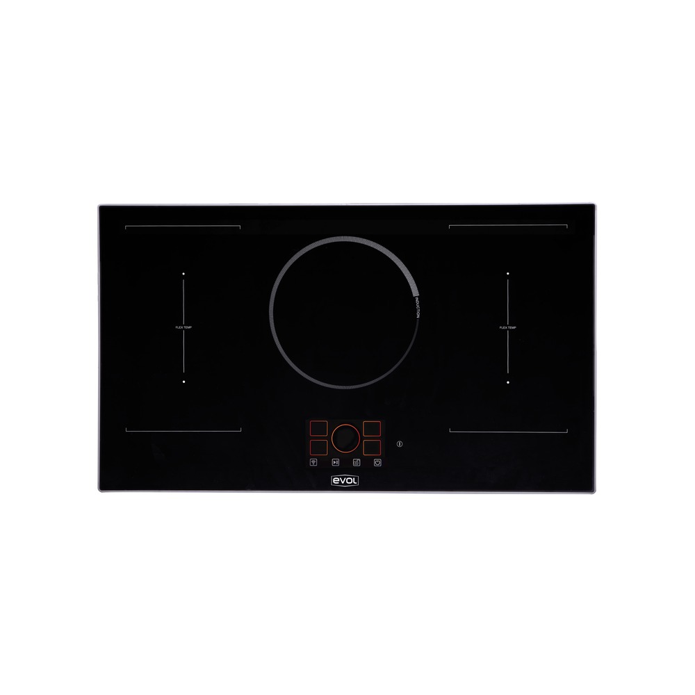 Cooktop de Indução Evol View ECTID5QM2B 5 Queimadores Smart 90 cm Preto 220V — imagem oficial Evol 2