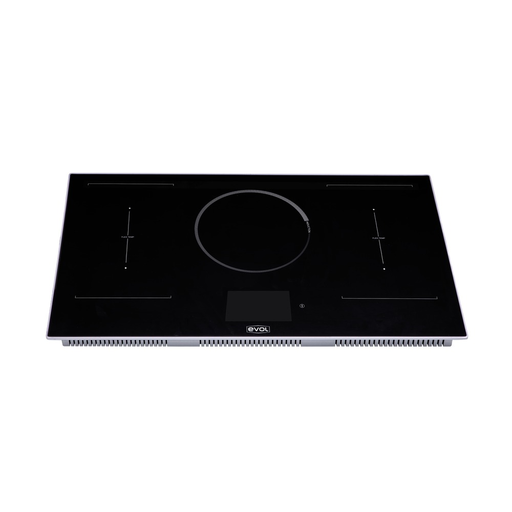 Cooktop de Indução Evol View ECTID5QM2B 5 Queimadores Smart 90 cm Preto 220V — imagem oficial Evol 3