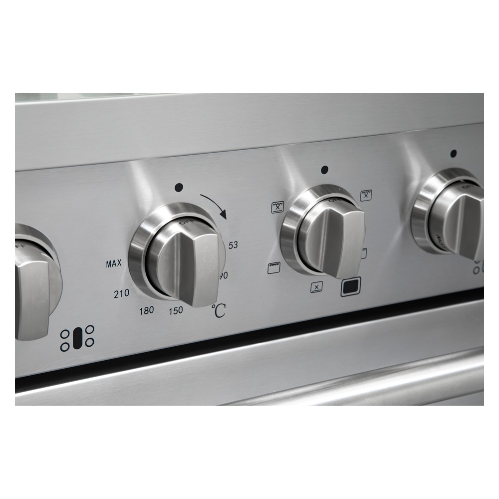 Fogão Profissional a Gás Evol Potenza EFGDF5QM2A 5 Bocas Forno Elétrico 160 Litros Inox 90 cm 220V — imagem oficial Evol 7