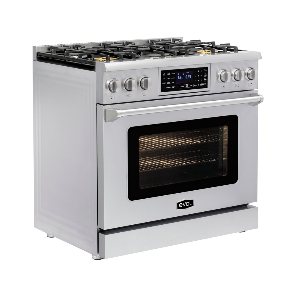 Fogão Profissional a Gás Evol EFGGF6QM2A 6 Queimadores 90 cm Inox 220V — imagem oficial Evol 4
