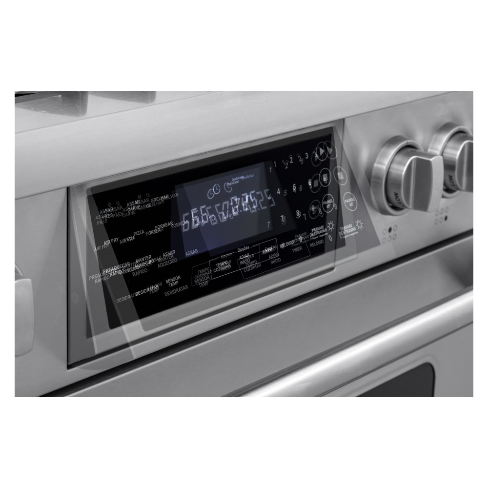 Fogão Profissional a Gás Evol EFGGF6QM2A 6 Queimadores 90 cm Inox 220V — imagem oficial Evol 8
