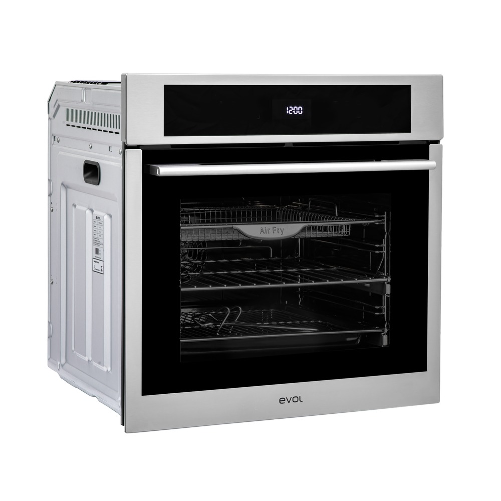 Forno Elétrico de Embutir Evol IX13 EFNEB0352A 73 Litros Inox e Vidro Preto 60 cm 220V — imagem oficial Evol 3