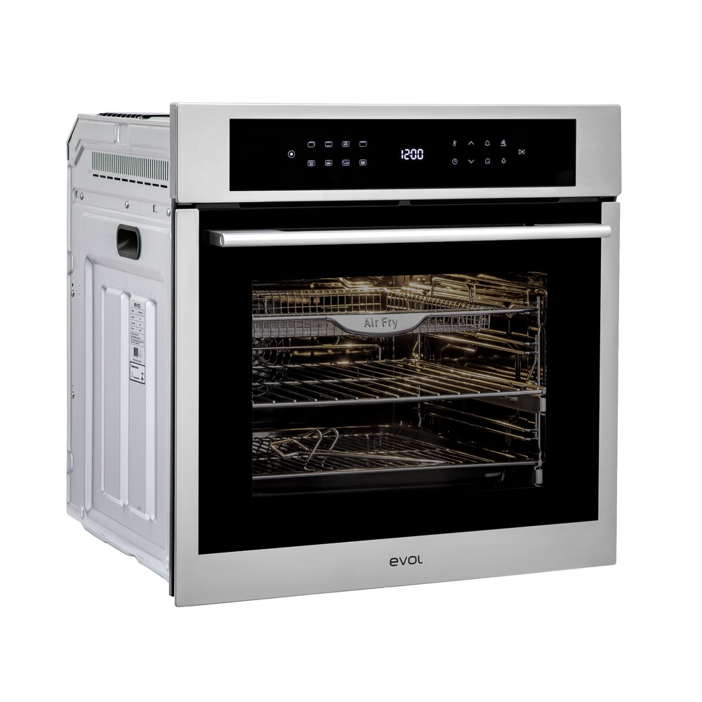 Forno Elétrico de Embutir Evol IX13 EFNEB0352A 73 Litros Inox e Vidro Preto 60 cm 220V — imagem oficial Evol 4